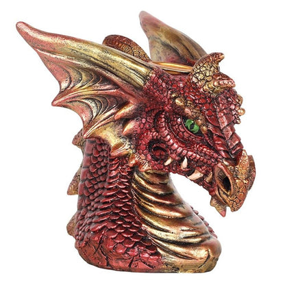 Small Red Dragon Head Backflow Incense Burner - ScentiMelti  Small Red Dragon Head Backflow Incense Burner