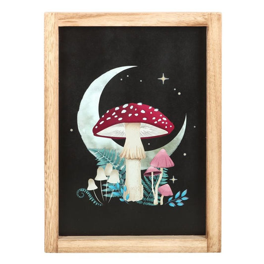 Forest Mushroom Framed Wall Print - ScentiMelti  Forest Mushroom Framed Wall Print