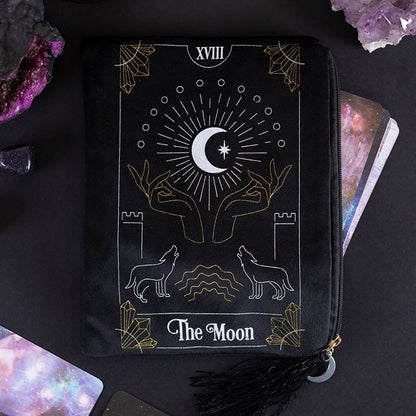 The Moon Tarot Card Zippered Bag - ScentiMelti  The Moon Tarot Card Zippered Bag