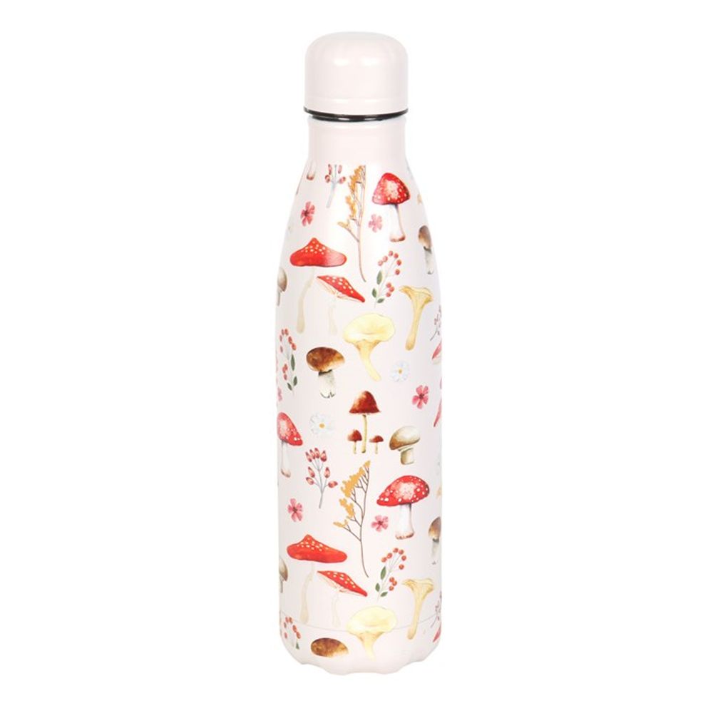 All Over Mushroom Print Metal Water Bottle - ScentiMelti  All Over Mushroom Print Metal Water Bottle