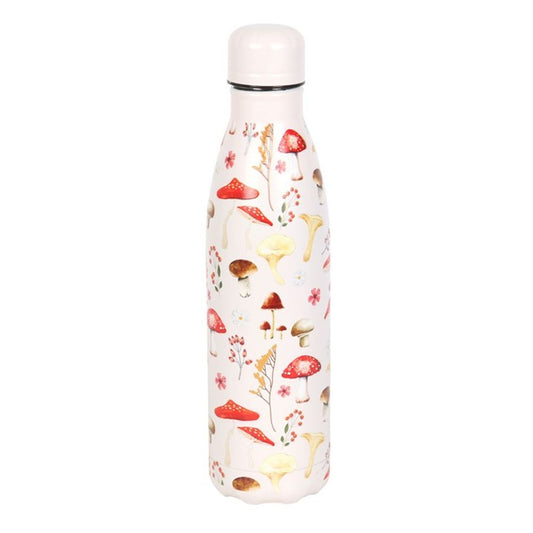 All Over Mushroom Print Metal Water Bottle - ScentiMelti  All Over Mushroom Print Metal Water Bottle