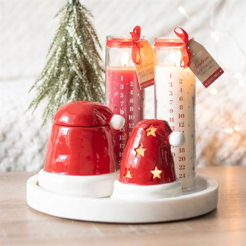 Red Vanilla Advent Tube Candle - ScentiMelti  Red Vanilla Advent Tube Candle