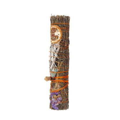 9in Ritual Wand Smudge Stick with Rosemary, Palo Santo and Aventurine - ScentiMelti  9in Ritual Wand Smudge Stick with Rosemary, Palo Santo and Aventurine