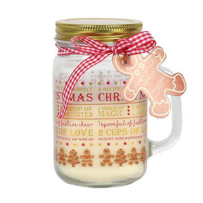 13cm Gingerbread Cookies Mason Jar Candle - ScentiMelti  13cm Gingerbread Cookies Mason Jar Candle