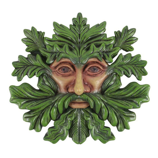 Green Man Resin Wall Plaque - ScentiMelti  Green Man Resin Wall Plaque