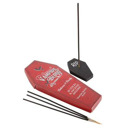 Vampire Blood Incense Sticks and Coffin Holder - ScentiMelti  Vampire Blood Incense Sticks and Coffin Holder