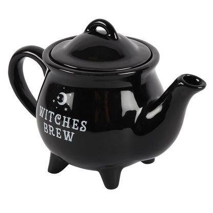 Witches Brew Black Ceramic Tea Pot - ScentiMelti  Witches Brew Black Ceramic Tea Pot