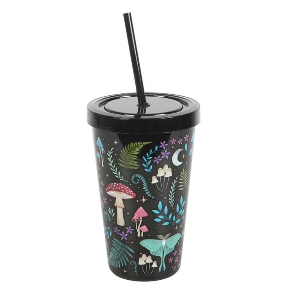 Dark Forest Print Plastic Tumbler with Straw - ScentiMelti Home Fragrance, Beauty & Gifts UK