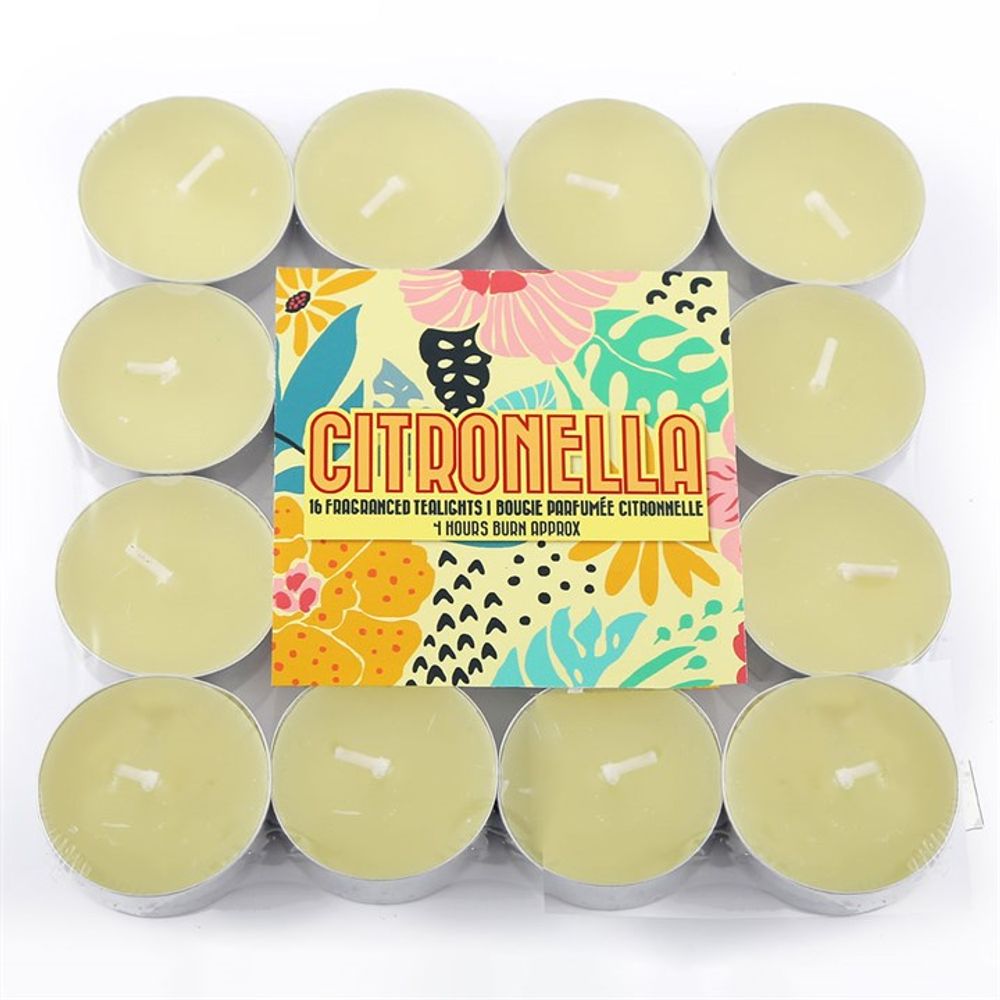 Set of 16 Citronella Tealights - ScentiMelti Home Fragrance, Beauty & Gifts UK