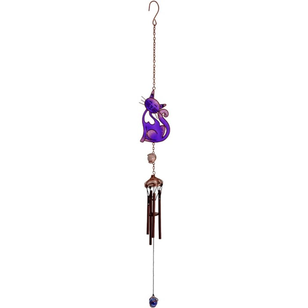 Purple Slinky Cat Windchime - ScentiMelti Home Fragrance, Beauty & Gifts UK