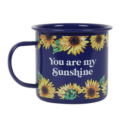 You Are My Sunshine Sunflower Enamel Mug - ScentiMelti Home Fragrance, Beauty & Gifts UK