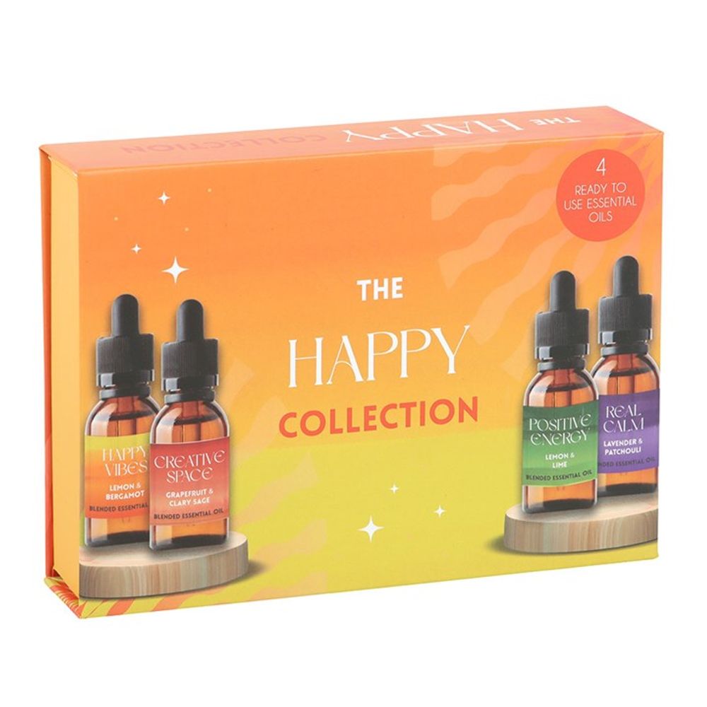 The Happy Collection Blended Essential Oil Set - ScentiMelti Home Fragrance, Beauty & Gifts UK