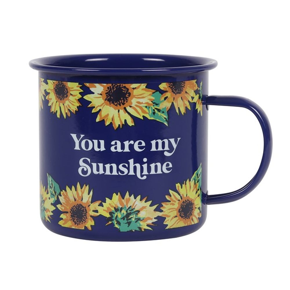 You Are My Sunshine Sunflower Enamel Mug - ScentiMelti Home Fragrance, Beauty & Gifts UK