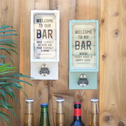 Grey Garden Bar Bottle Opener Plaque - ScentiMelti Home Fragrance, Beauty & Gifts UK