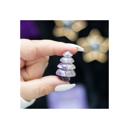 Amethyst Crystal Christmas Tree in a Bag - ScentiMelti  Amethyst Crystal Christmas Tree in a Bag