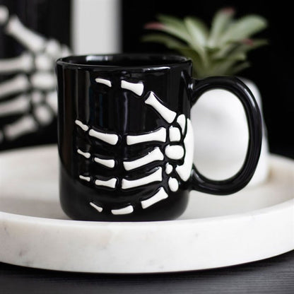 Skeleton Hand Mug - ScentiMelti  Skeleton Hand Mug