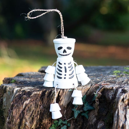 White Skeleton Terracotta Pot Man - ScentiMelti  White Skeleton Terracotta Pot Man