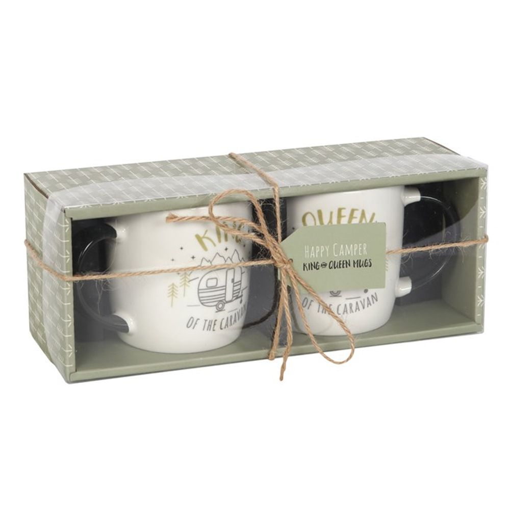 King and Queen Couples Caravan Mug Set - ScentiMelti Home Fragrance, Beauty & Gifts UK