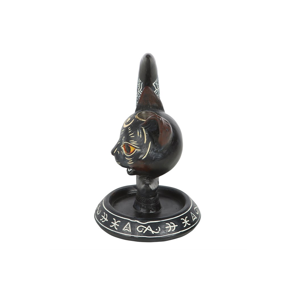 Black Cat Moon Backflow Incense Burner - ScentiMelti Home Fragrance, Beauty & Gifts UK