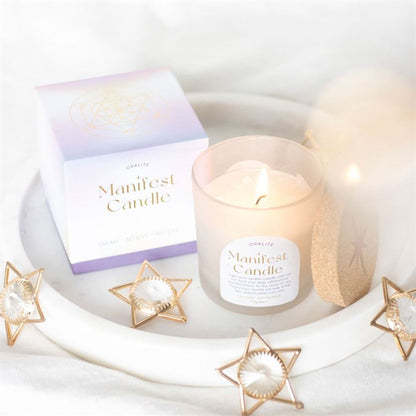 Opalite Lavender & Patchouli Manifestation Candle - ScentiMelti  Opalite Lavender & Patchouli Manifestation Candle