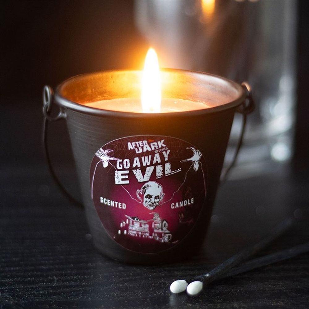 Go Away Evil Candle Bucket - ScentiMelti Home Fragrance, Beauty & Gifts UK