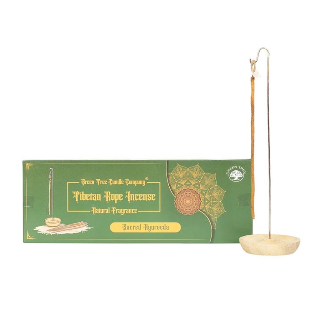 Sacred Ayurveda Tibetan Rope Incense with Holder - ScentiMelti Home Fragrance, Beauty & Gifts UK