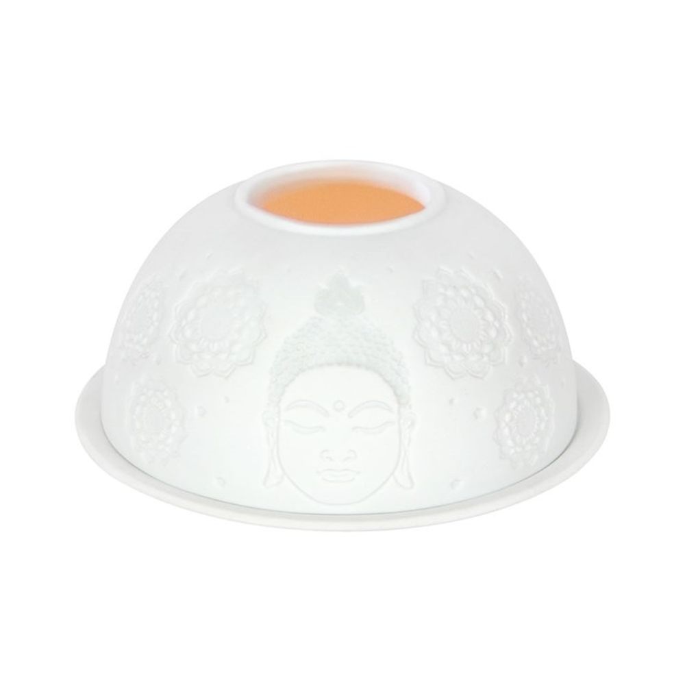 Buddha Face Dome Tealight Holder - ScentiMelti  Buddha Face Dome Tealight Holder