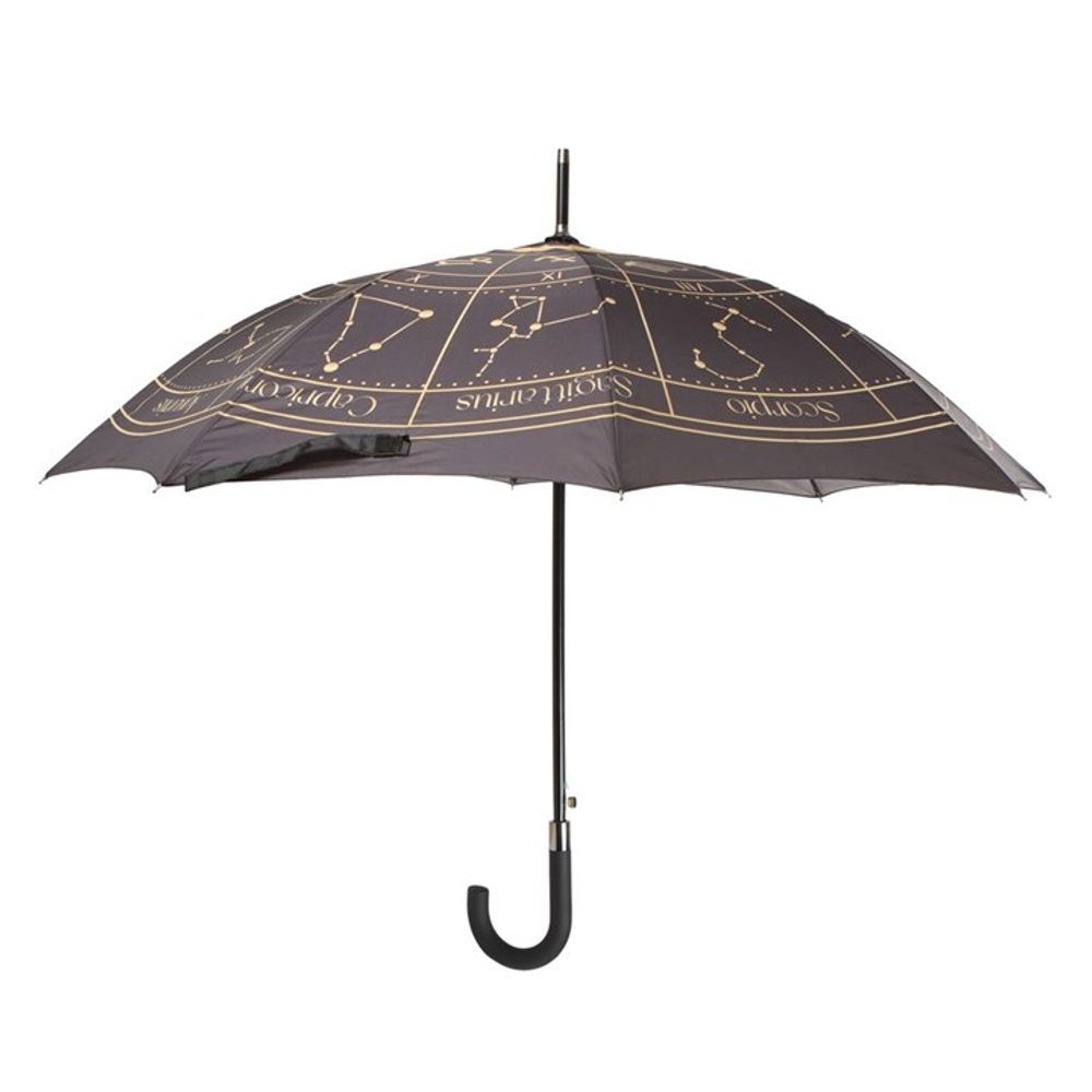 Black Astrology Wheel Umbrella - ScentiMelti  Black Astrology Wheel Umbrella