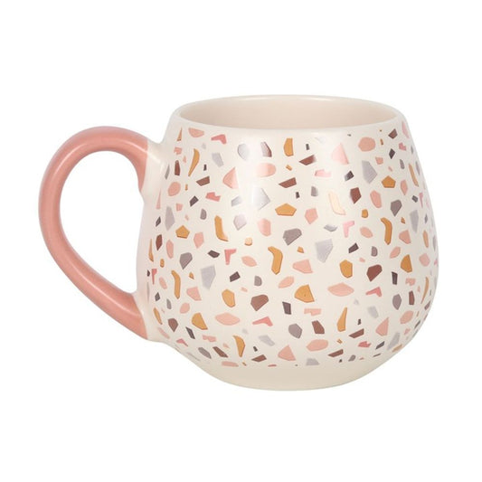 Terrazzo Print Rounded Mug - ScentiMelti Home Fragrance, Beauty & Gifts UK