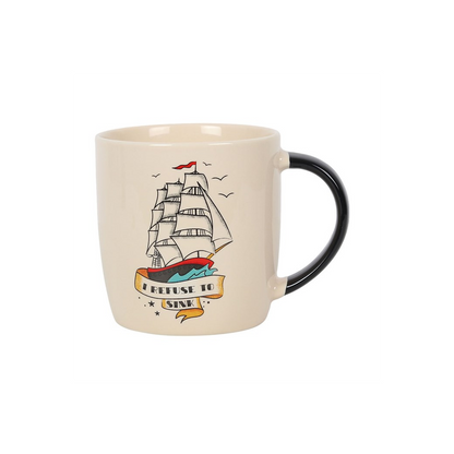 I Refuse To Sink Tattoo Ship Mug - ScentiMelti Home Fragrance, Beauty & Gifts UK