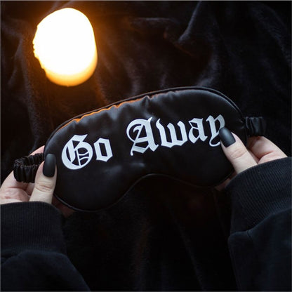 Go Away Gothic Satin Sleep Mask - ScentiMelti Home Fragrance, Beauty & Gifts UK