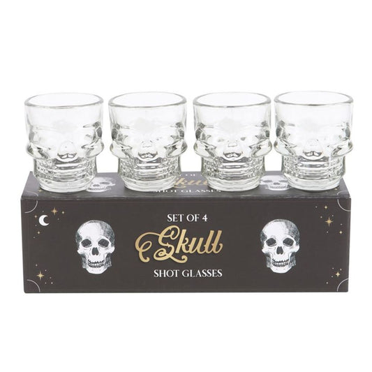 Set of 4 Skull Shot Glasses Set - ScentiMelti  Set of 4 Skull Shot Glasses Set