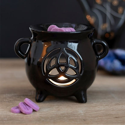 Triquetra Cauldron Oil Burner - ScentiMelti  Triquetra Cauldron Oil Burner