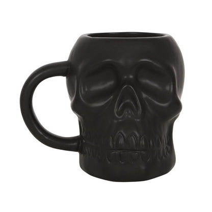 Matte Black Skull Mug - ScentiMelti  Matte Black Skull Mug