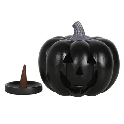 Black Pumpkin Incense Cone Holder - ScentiMelti  Black Pumpkin Incense Cone Holder