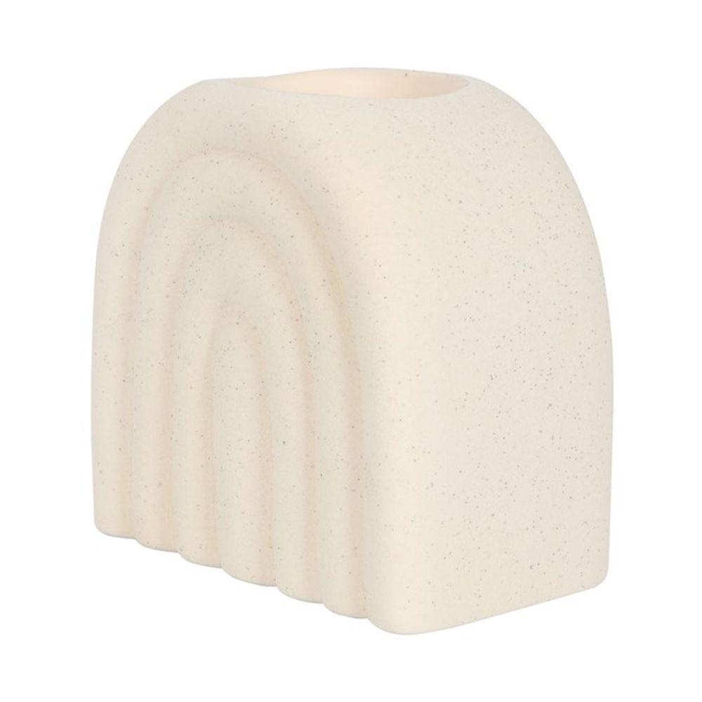 Cream Speckle Arch Oil Burner - ScentiMelti  Cream Speckle Arch Oil Burner