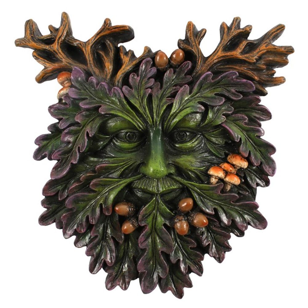 Green Man Small Face Plaque - ScentiMelti  Green Man Small Face Plaque