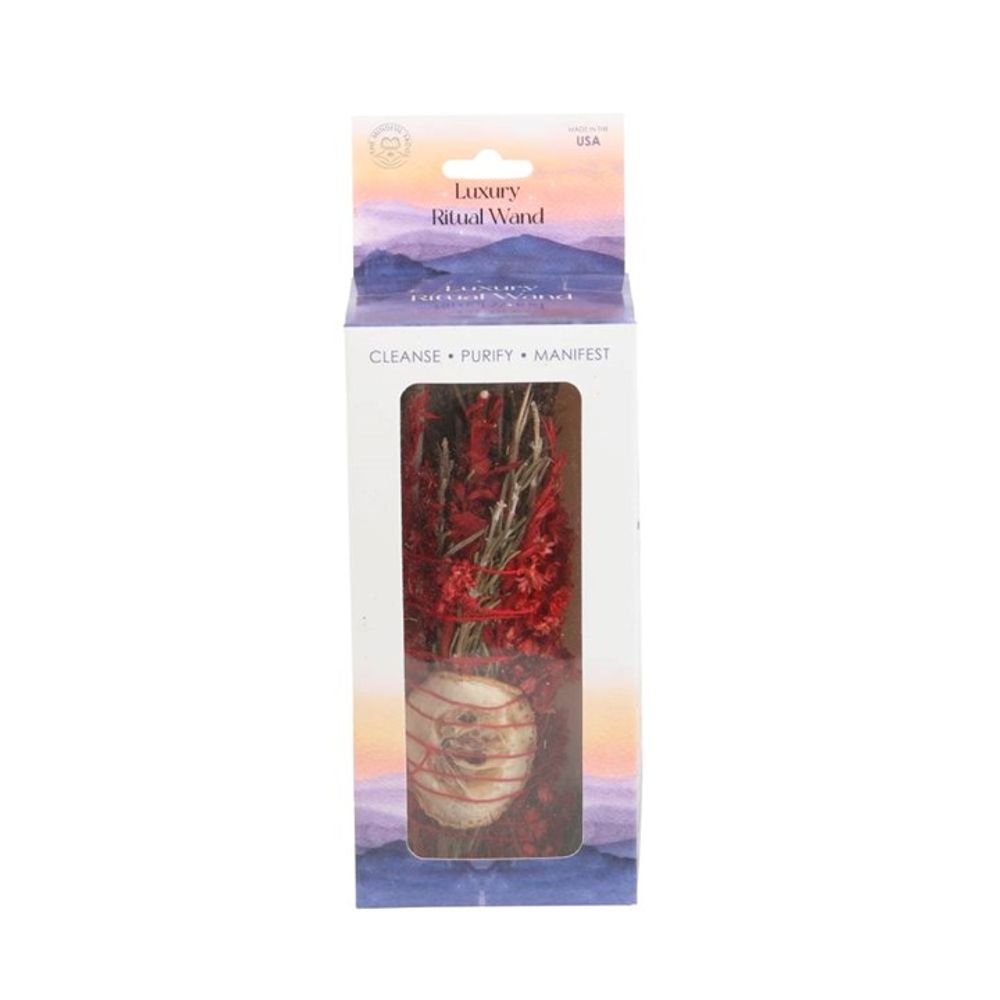 6in Ritual Wand Smudge Stick with Rosemary, Sage and Red Jasper - ScentiMelti  6in Ritual Wand Smudge Stick with Rosemary, Sage and Red Jasper