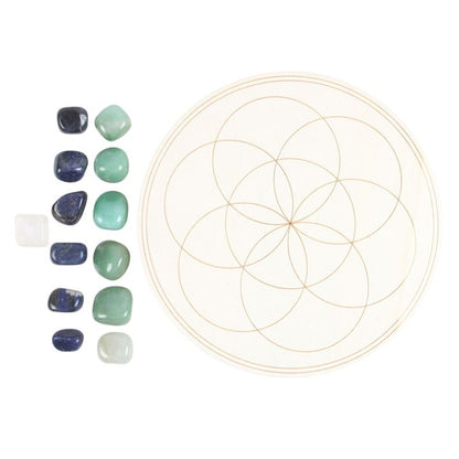 Seed of Life Crystal Grid Set - ScentiMelti  Seed of Life Crystal Grid Set