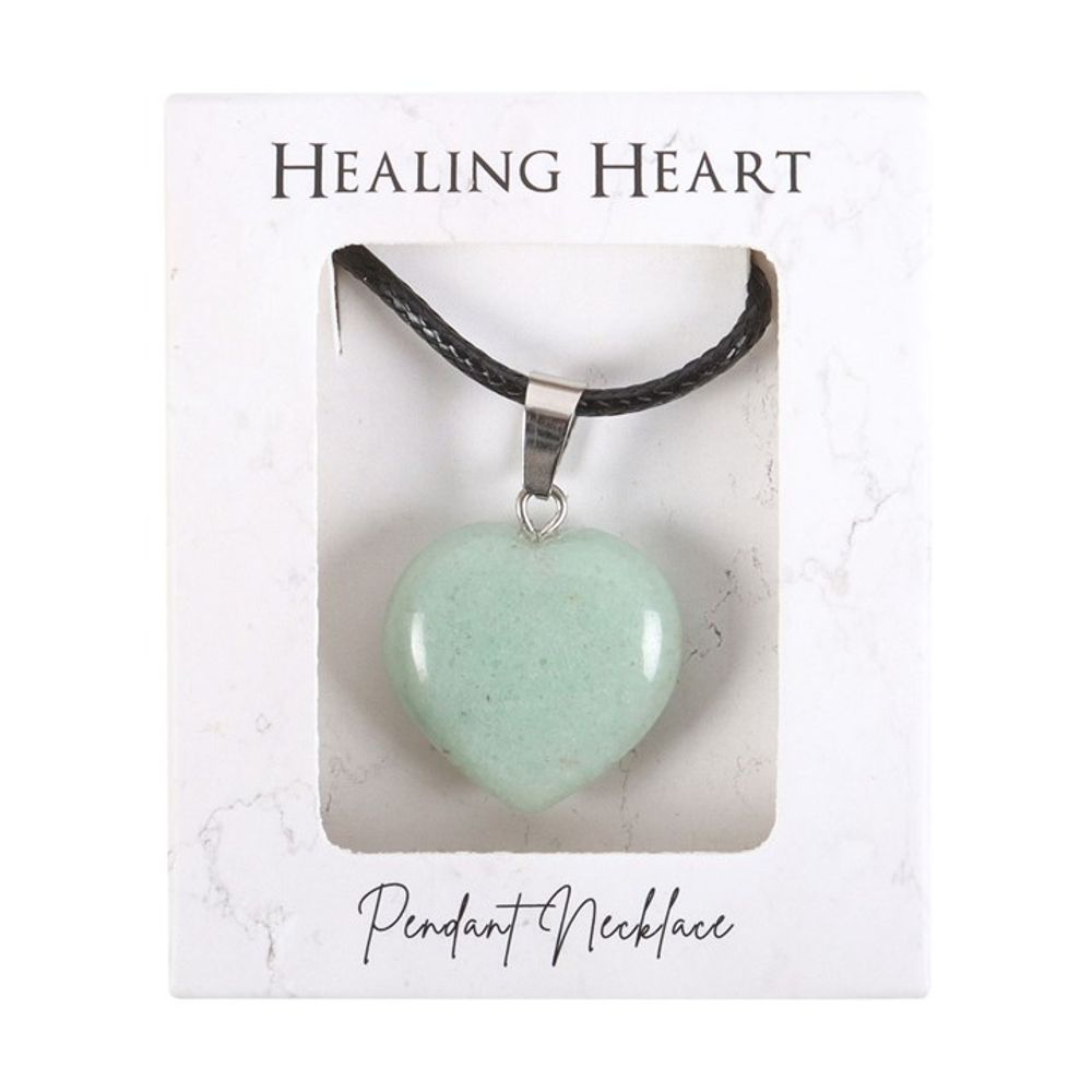 Green Adventurine Healing Crystal Heart Necklace - ScentiMelti  Green Adventurine Healing Crystal Heart Necklace