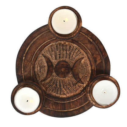 Triple Moon Tealight Candle Holder - ScentiMelti  Triple Moon Tealight Candle Holder