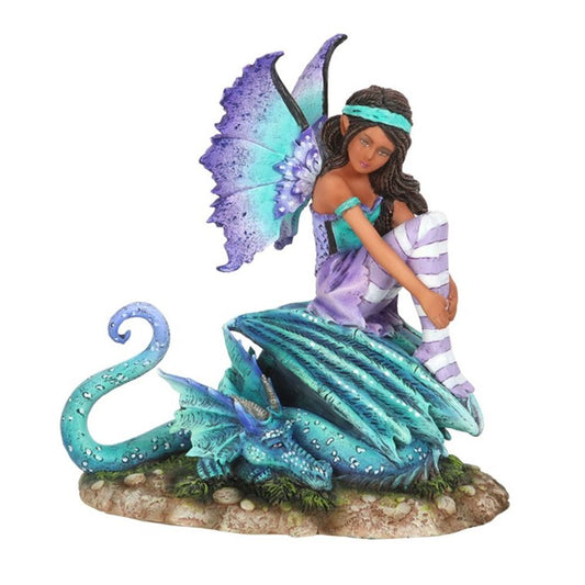 16cm Dragon Perch Fairy Figurine by Amy Brown - ScentiMelti  16cm Dragon Perch Fairy Figurine by Amy Brown