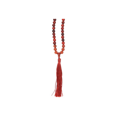 Grounding Rosewood & Red Jasper Mallah Necklace - ScentiMelti  Grounding Rosewood & Red Jasper Mallah Necklace