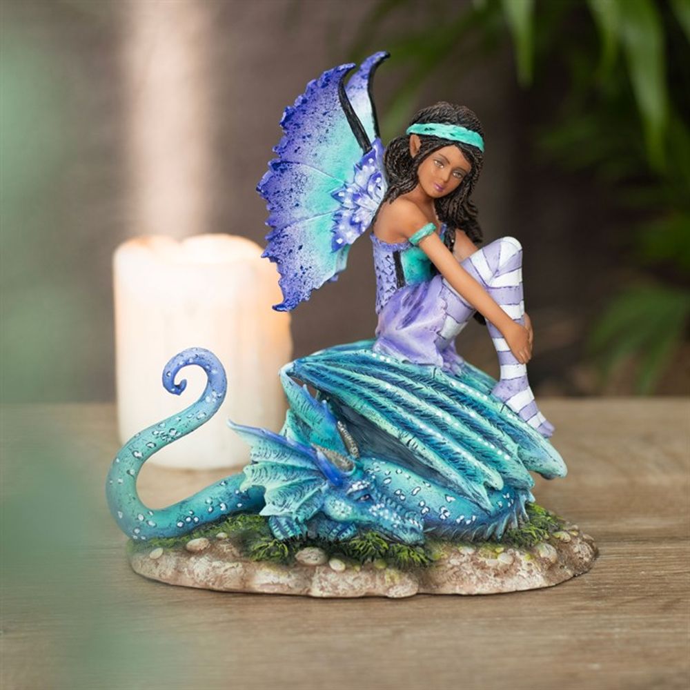 16cm Dragon Perch Fairy Figurine by Amy Brown - ScentiMelti  16cm Dragon Perch Fairy Figurine by Amy Brown