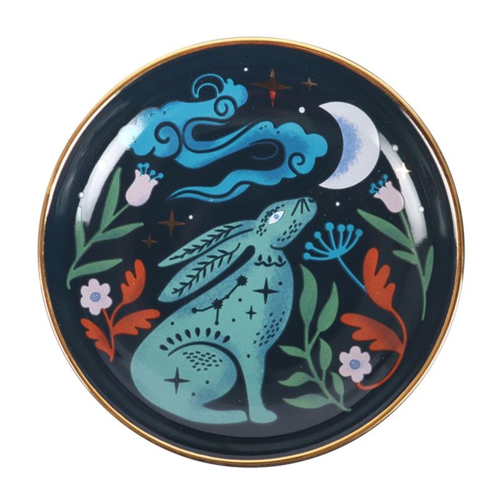 Midnight Hare Trinket Dish - ScentiMelti Home Fragrance, Beauty & Gifts UK