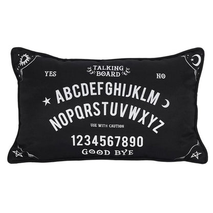 Small Rectangular Black and White Talking Board Cushion - ScentiMelti  Small Rectangular Black and White Talking Board Cushion