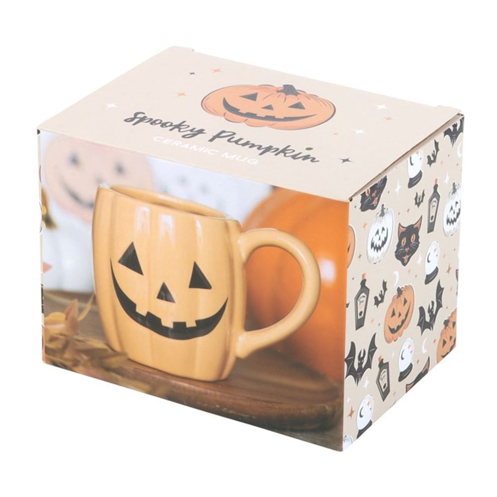 Jack-o'-Lantern Pumpkin Shaped Mug - ScentiMelti  Jack-o'-Lantern Pumpkin Shaped Mug