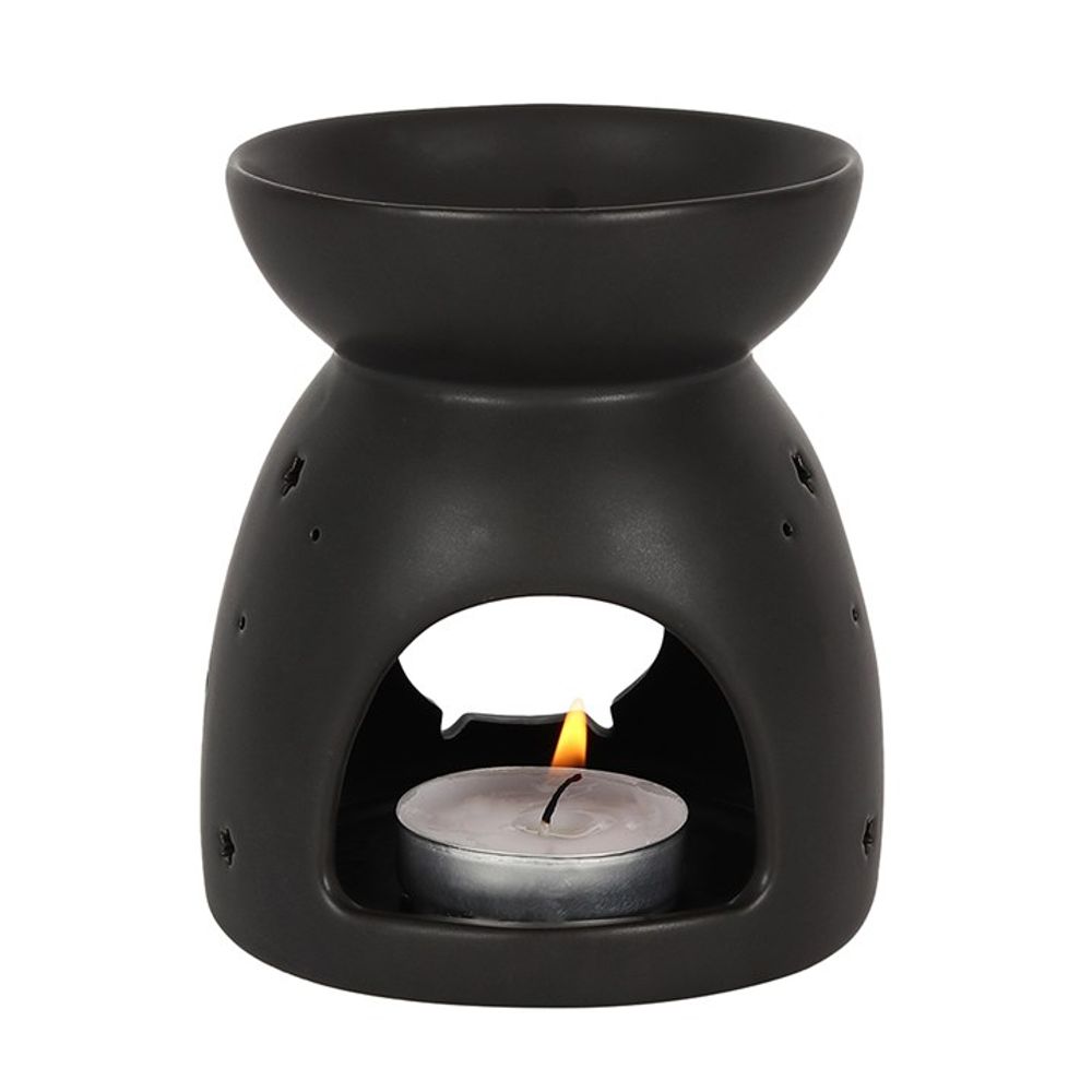 Black Cauldron Cut Out Oil Burner - ScentiMelti  Black Cauldron Cut Out Oil Burner