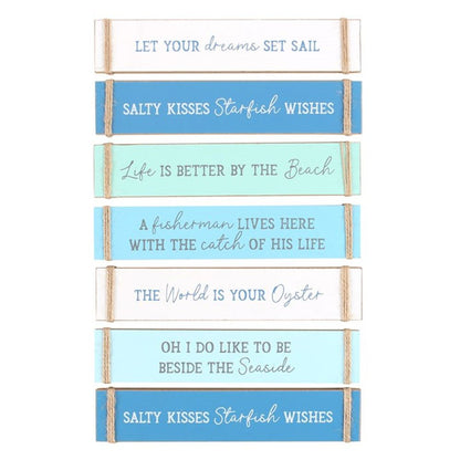 Pack of 6 Nautical Block Signs - ScentiMelti  Pack of 6 Nautical Block Signs