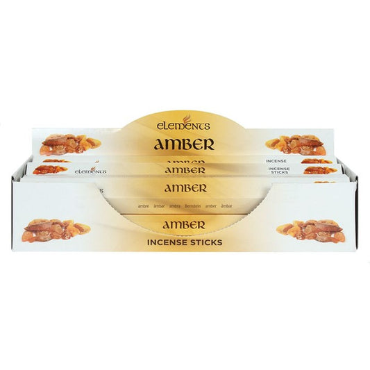 Set of 6 Packets of Elements Amber Incense Sticks - ScentiMelti  Set of 6 Packets of Elements Amber Incense Sticks